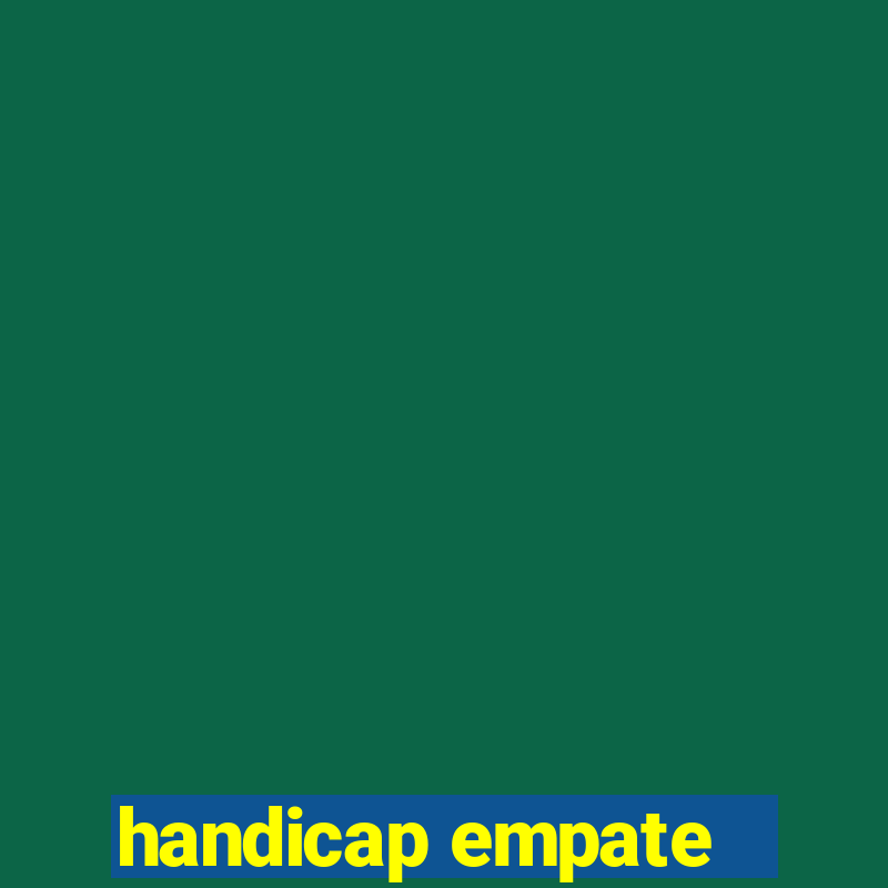 handicap empate -1